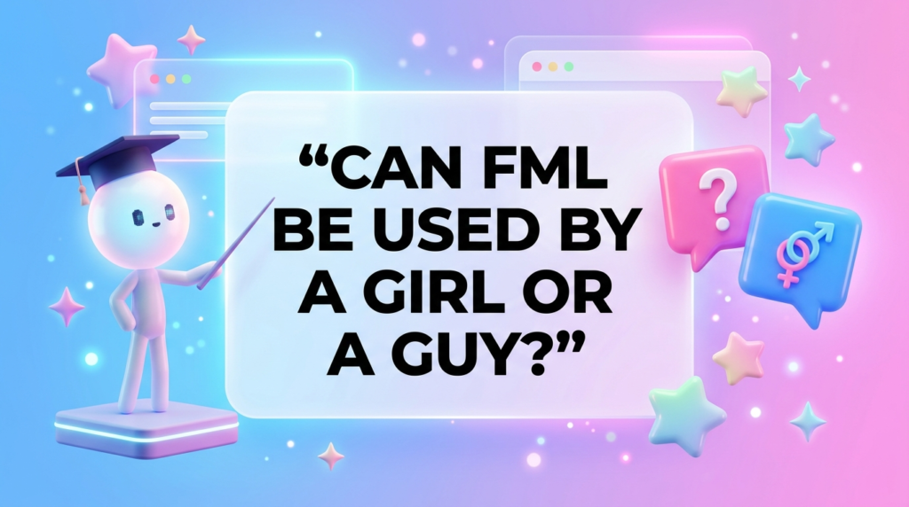 Can FML Be Used by a Girl or a Guy?