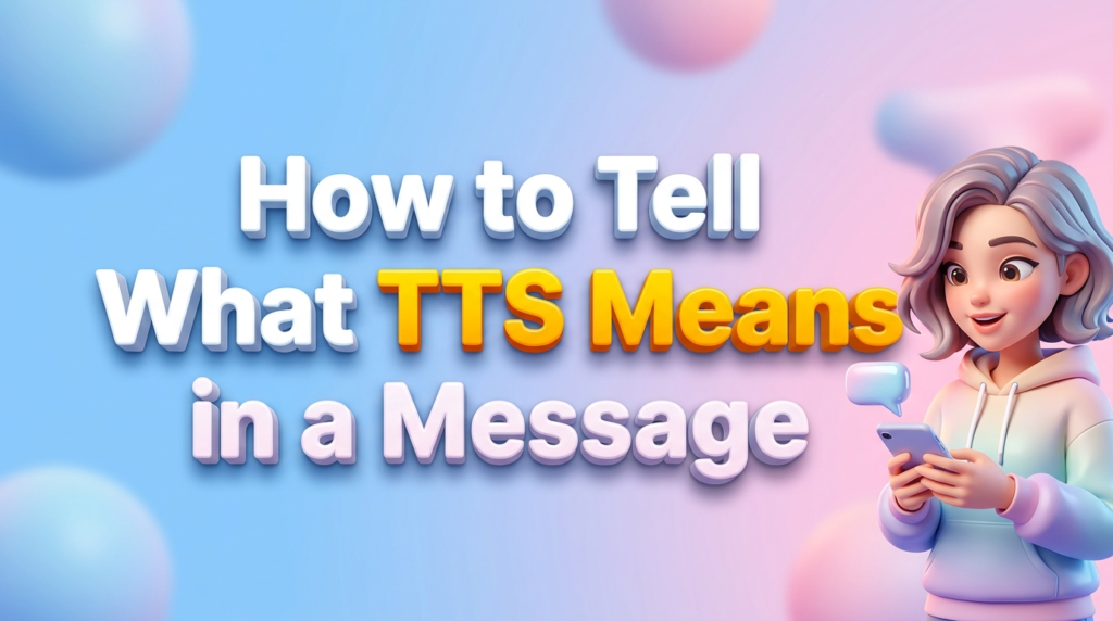 How to Tell What TTS Means in a Message