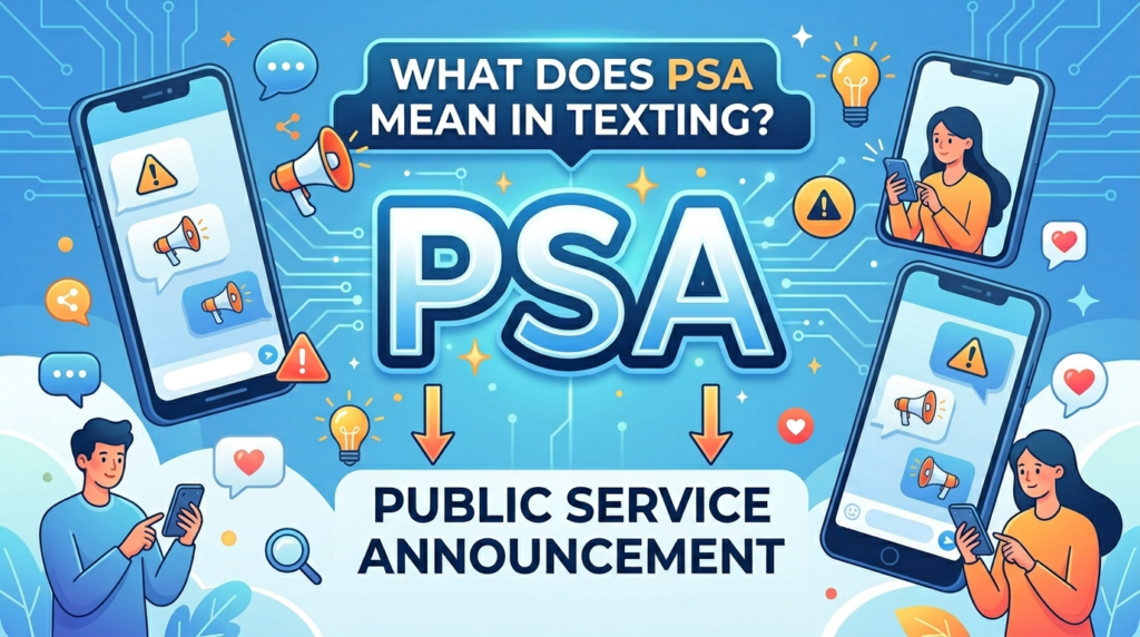 What Does PSA Mean in Texting? 