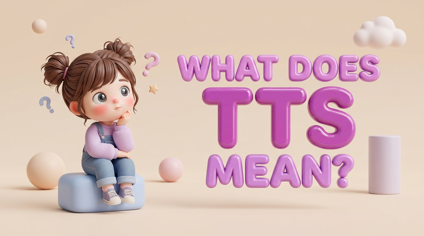 What Does TTS Mean? The Real Meaning, Examples & Social Media Use