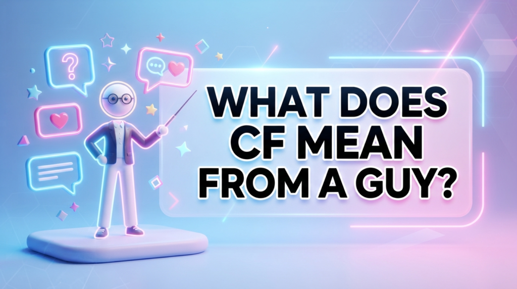 What Does CF Mean From a Guy?