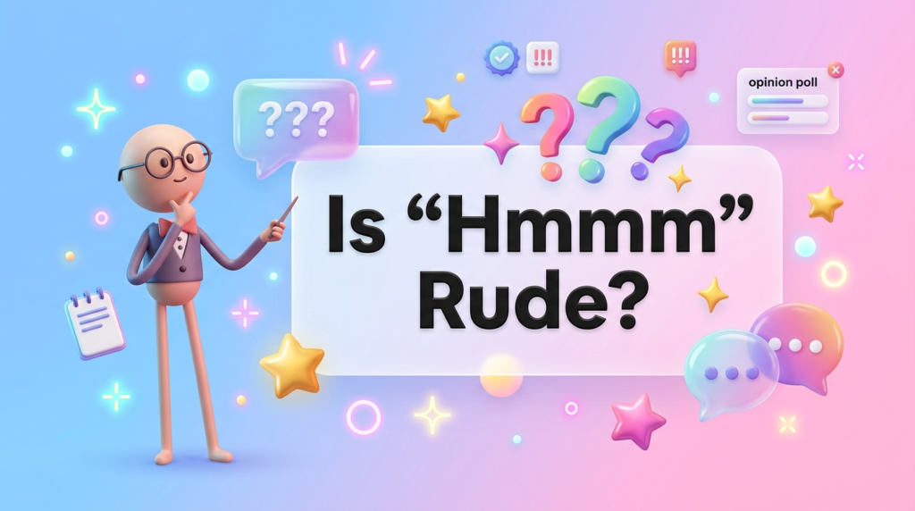 Is “Hmmm” Rude?